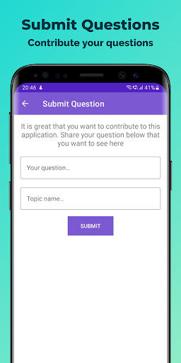 Interview Questions - Image screenshot of android app