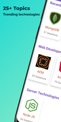 Interview Questions - Image screenshot of android app