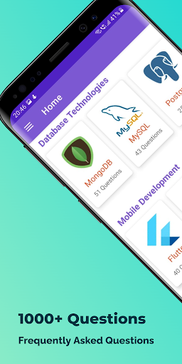 Interview Questions - Image screenshot of android app
