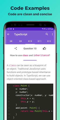 Interview Questions - Image screenshot of android app
