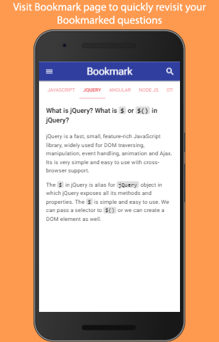 UI Developer Interview Q&A - Image screenshot of android app