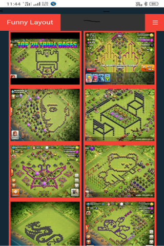 layout for coc 2020 - Image screenshot of android app