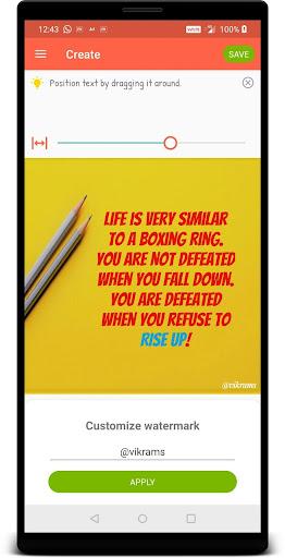 Quotes Creator - Quote Writer - Image screenshot of android app