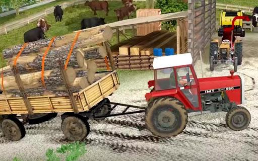 Drive Tractor trolley Offroad :Cargo simulator - عکس بازی موبایلی اندروید