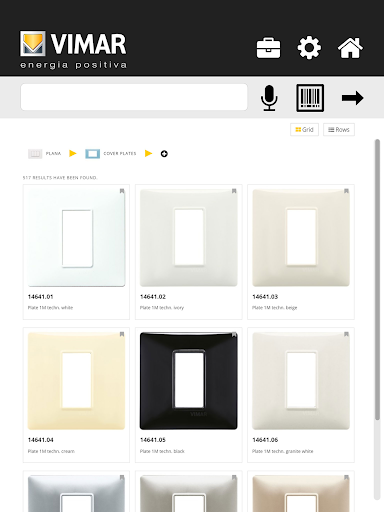Vimar Products - Image screenshot of android app