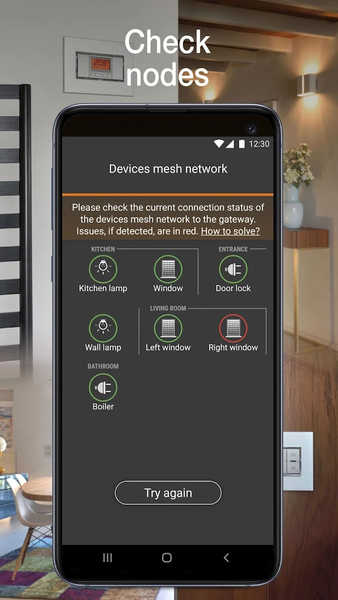 Vimar VIEW Wireless - Image screenshot of android app