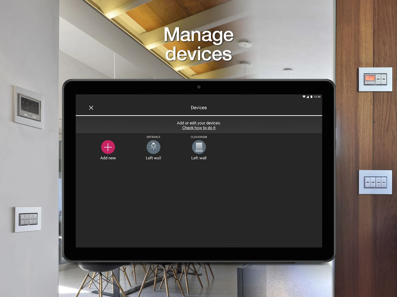 Vimar VIEW Wireless - Image screenshot of android app