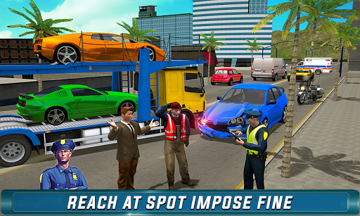 Traffic police officer traffic cop simulator 2019 - Gameplay image of android game