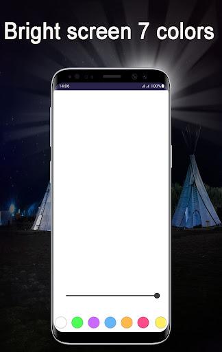 Bright Flashlight & Screen - Image screenshot of android app