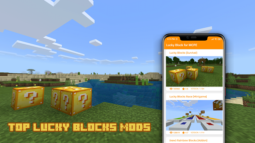 Minecraft Mods, BLUE LUCKY BLOCKS!!!