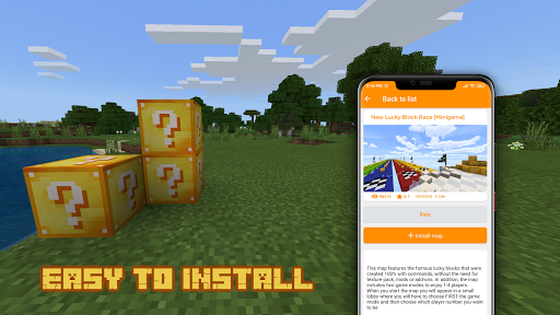 Lucky Block Race Map for MCPE APK + Mod for Android.