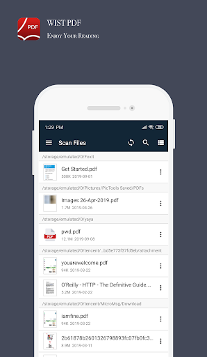 Wist PDF — PDF Reader for Android Phone - Image screenshot of android app
