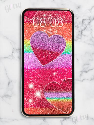 Glitter Live Wallpaper Glitzy - Image screenshot of android app