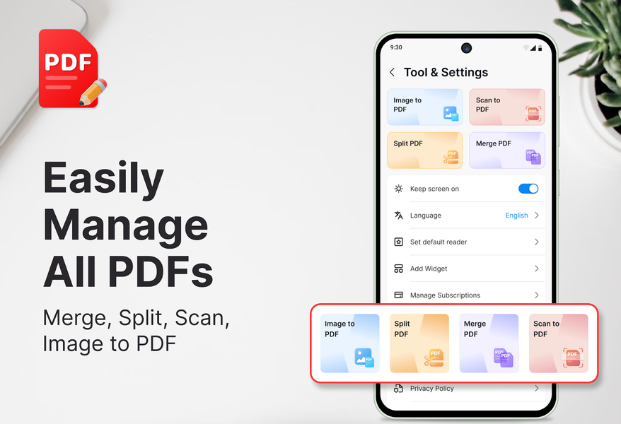 PDF Reader & PDF Viewer - عکس برنامه موبایلی اندروید