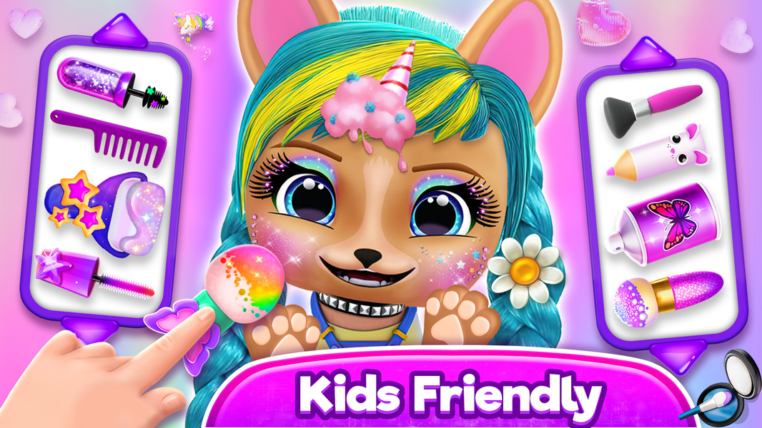 Hairstyle: pet care salon game - Image screenshot of android app