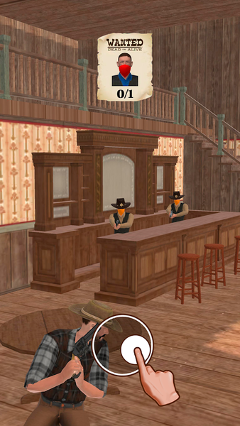 Wild West Cowboy Shooter - Gameplay image of android game