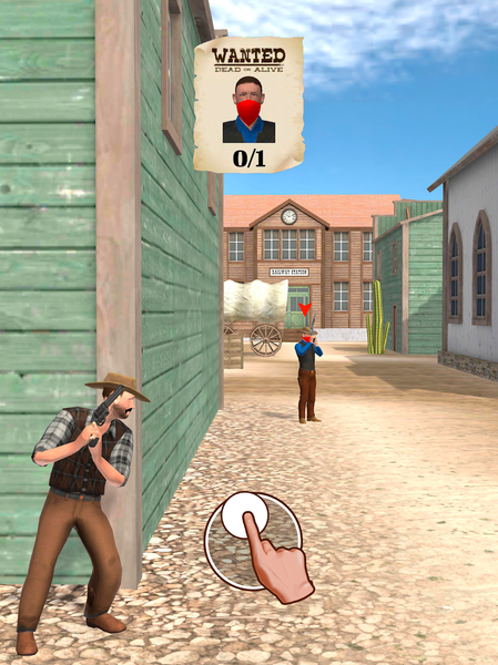 Wild West Cowboy Shooter - Gameplay image of android game