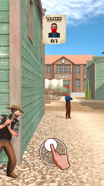 Wild West Cowboy Shooter - Gameplay image of android game