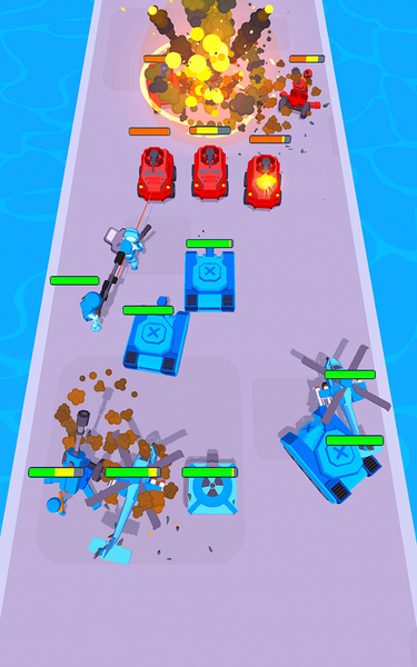 Tanks: Battle Merge Master - Gameplay image of android game