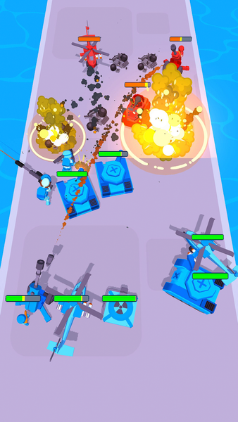 Tanks: Battle Merge Master - Gameplay image of android game