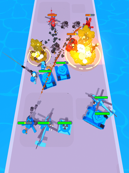Tanks: Battle Merge Master - Gameplay image of android game