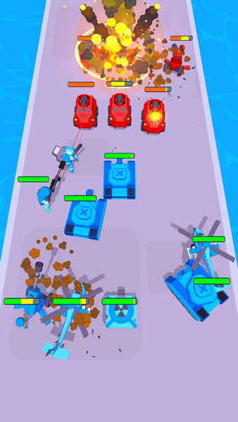 Tanks: Battle Merge Master - Gameplay image of android game