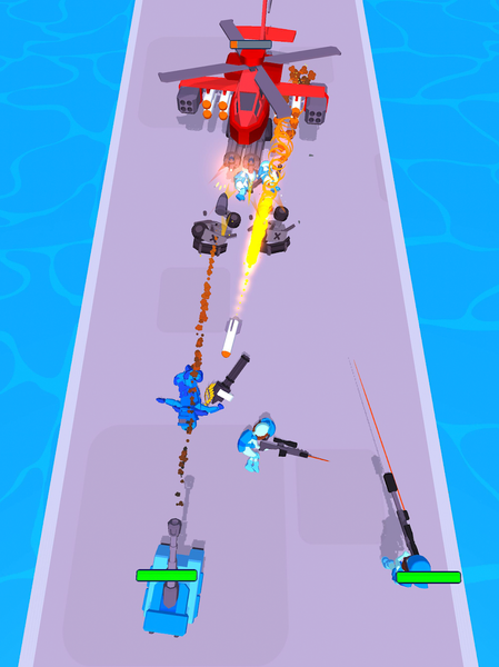 Tanks: Battle Merge Master - Gameplay image of android game