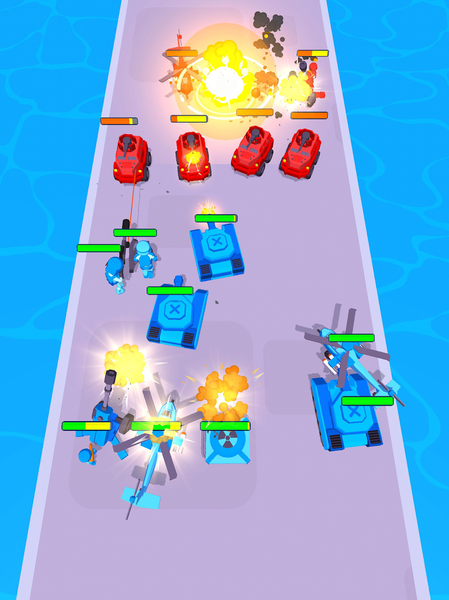 Tanks: Battle Merge Master - Gameplay image of android game