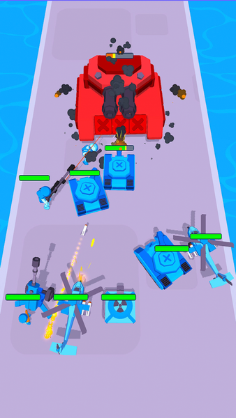 Tanks: Battle Merge Master - Gameplay image of android game