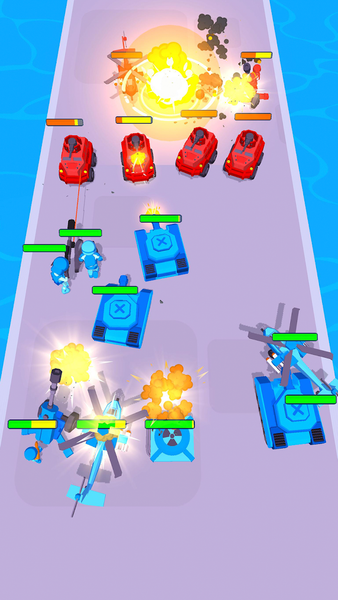 Tanks: Battle Merge Master - Gameplay image of android game