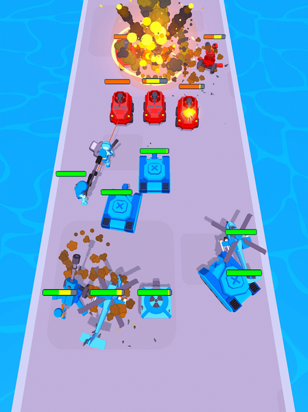 Tanks: Battle Merge Master - Gameplay image of android game