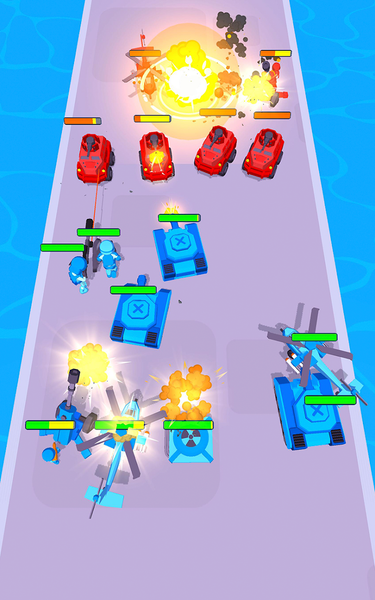 Tanks: Battle Merge Master - Gameplay image of android game