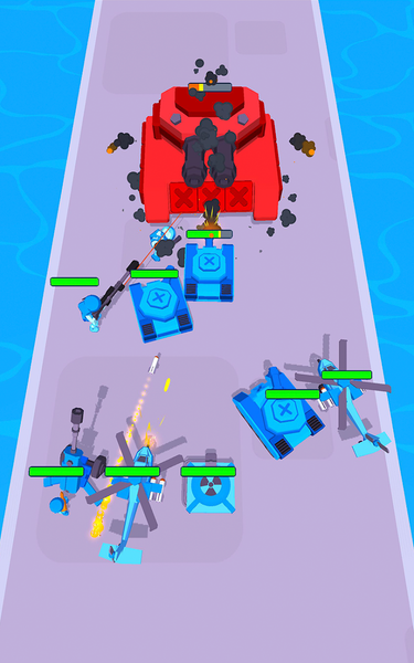 Tanks: Battle Merge Master - Gameplay image of android game