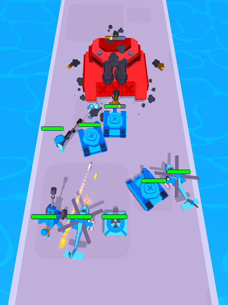 Tanks: Battle Merge Master - Gameplay image of android game