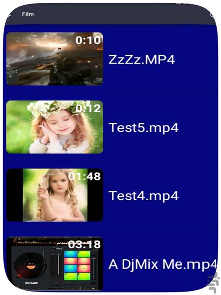 ویرایش فیلم - آخر به اول - عکس برنامه موبایلی اندروید
