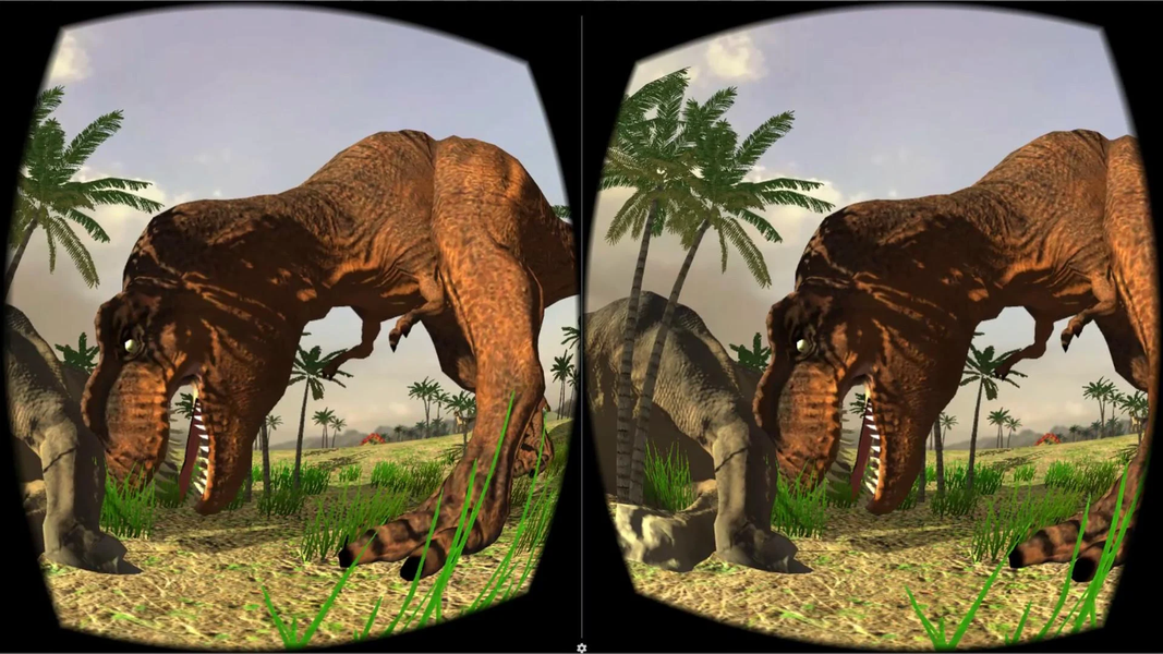 Dinosaurs VR Cardboard Jurassi - Gameplay image of android game