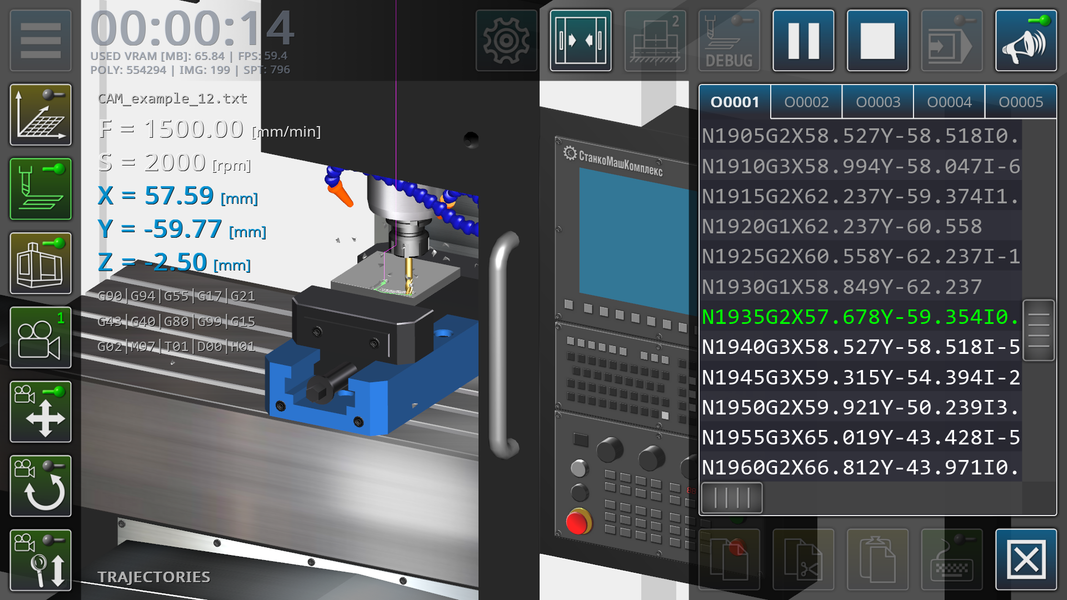 CNC Milling Simulator - عکس برنامه موبایلی اندروید