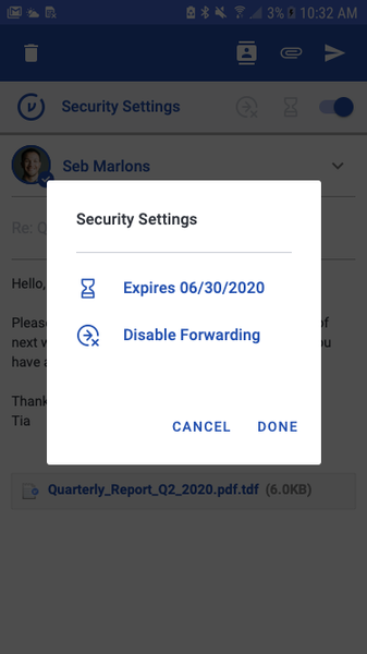 Virtru Email Protection - عکس برنامه موبایلی اندروید