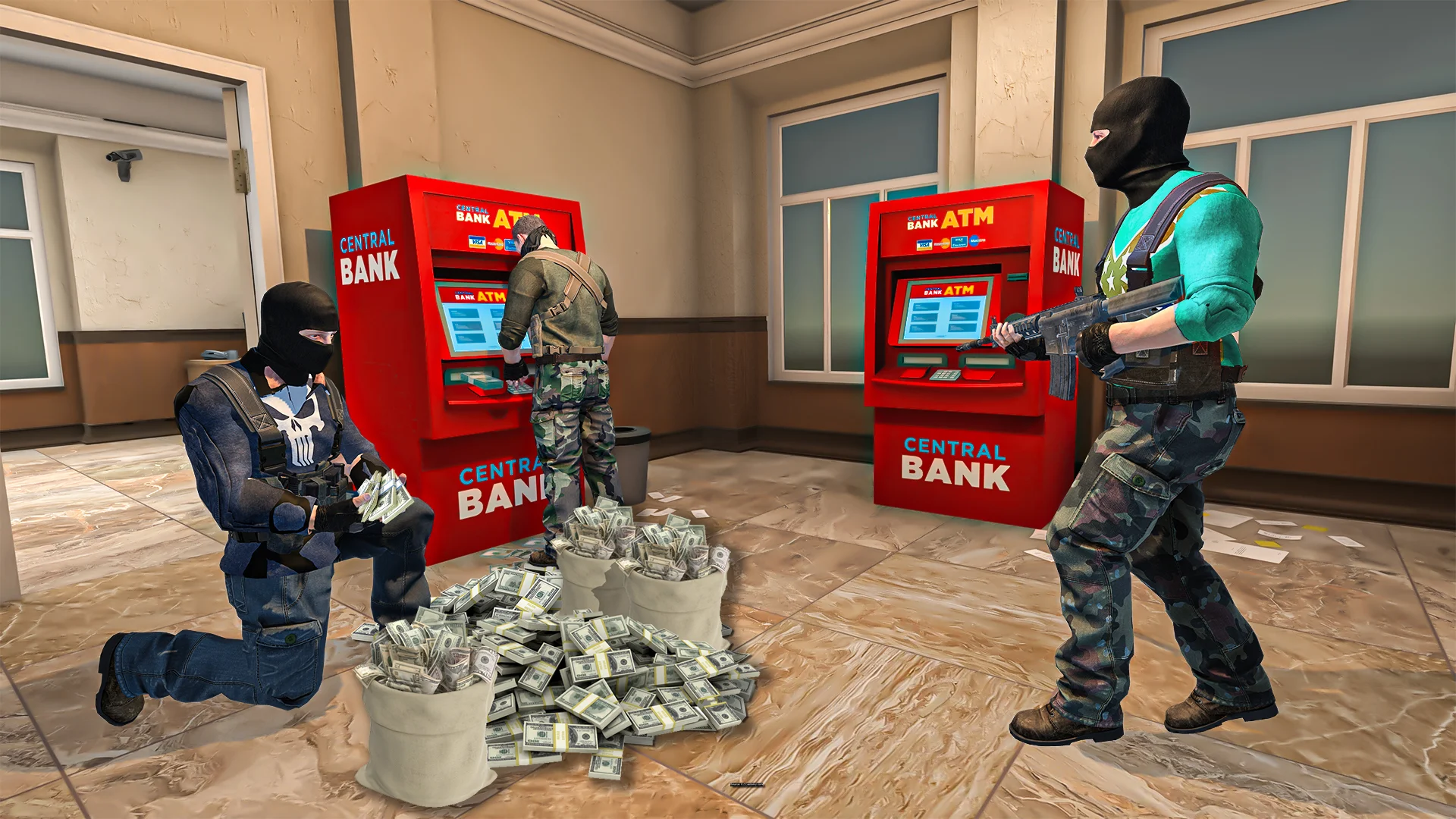gta v online bank robbing