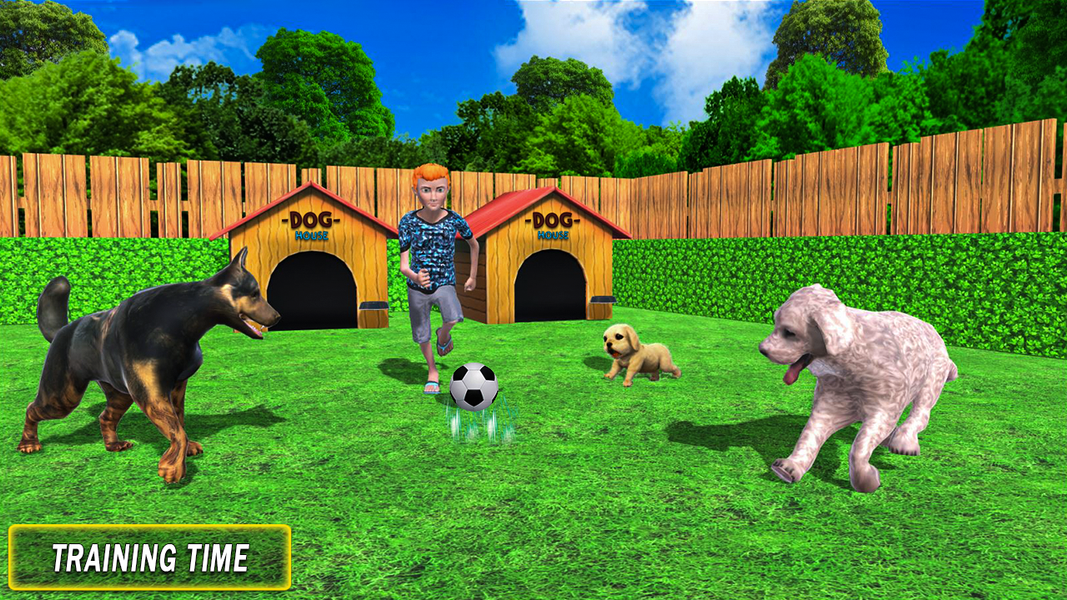 Virtual Family Pet Dog Games - Gameplay image of android game