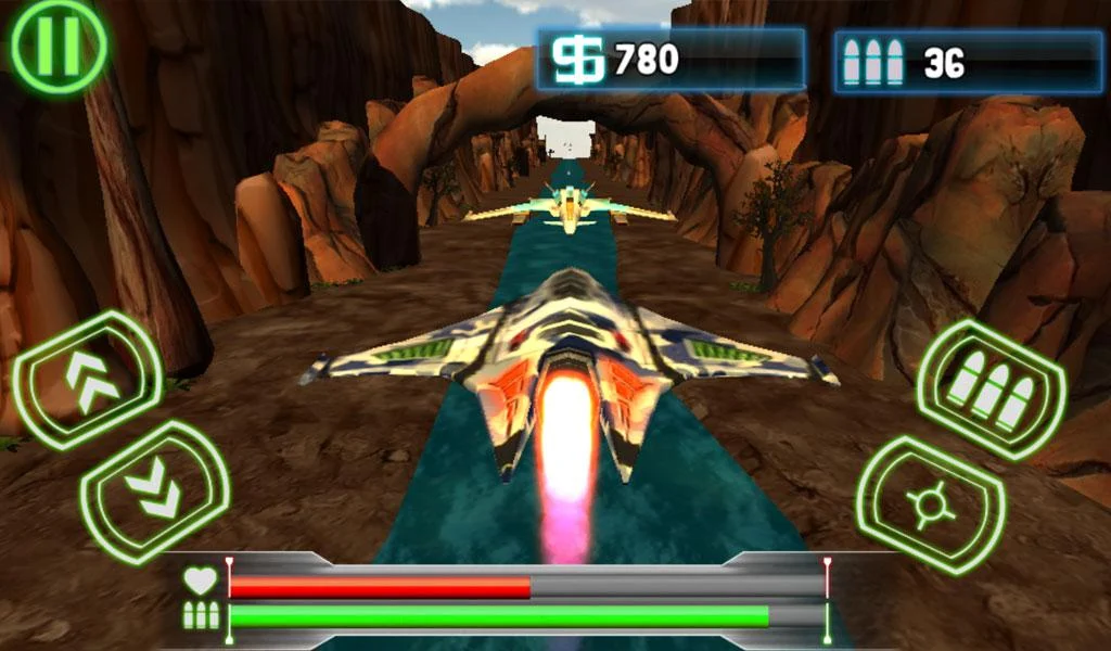 Sky Fighter Airplane - Gameplay image of android game