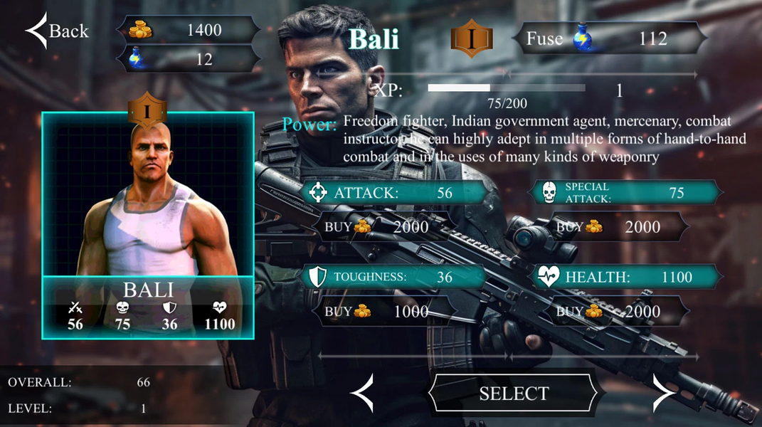 V Commando shooting - Gameplay image of android game