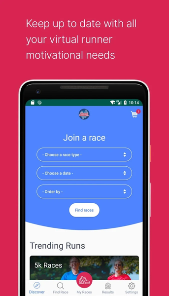 Virtual Runner UK - Image screenshot of android app