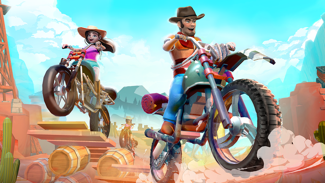 Mountain Bike Racing Games 3D - Gameplay image of android game