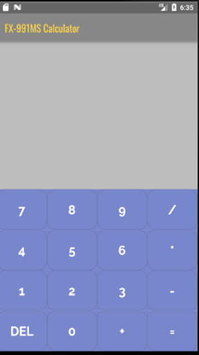 Fx-991MS calculator - Image screenshot of android app