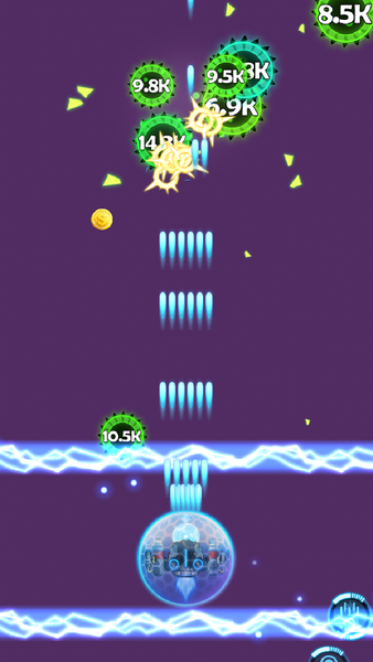 Virus Invaders-Shooting Game - Gameplay image of android game