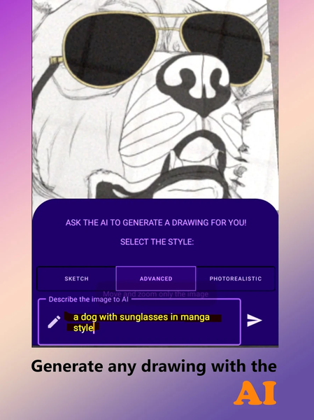 Draw AR Camera Trace Anime AI - عکس برنامه موبایلی اندروید