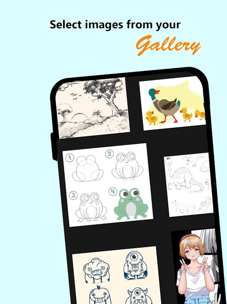Draw AR Camera Trace Anime AI - عکس برنامه موبایلی اندروید