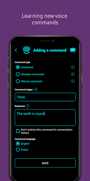 Vision - Smart Voice Assistant - عکس برنامه موبایلی اندروید