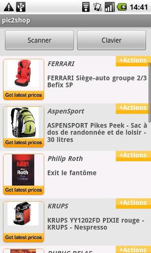 pic2shop Barcode & QR Scanner - Image screenshot of android app